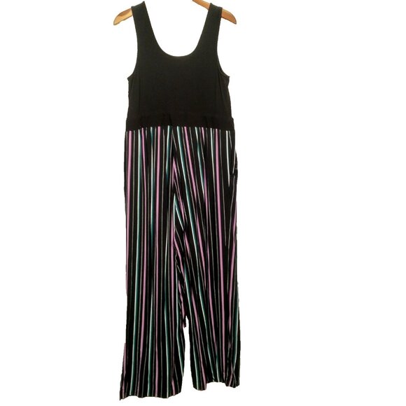 Torrid Size 1 Plus 1X Jumper Sleeveless Stretch Knit Tank Challis Stripe Pants - Picture 2 of 13